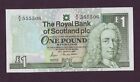 The Royal Bank Of Scotland 1 Pound 1987 A/4 Serial # 555506 Gem Unc (Nob103/B60