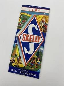 De colección. Estación de servicio de gasolinera Skelly Oil Co.1960 Iowa mapa de carreteras de viaje excelente estado - Imagen 1 de 12