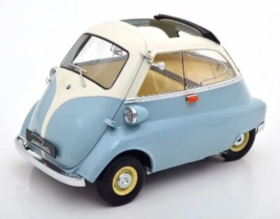 KKDC120044 KK scale 1:12 BMW 250 Isetta 1959 lightblue/white model car - Image 1 of 2