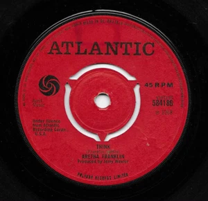 Aretha Franklin "Think'" 7" Vinyl Northern Soul Atlantic 584186 - Picture 1 of 2