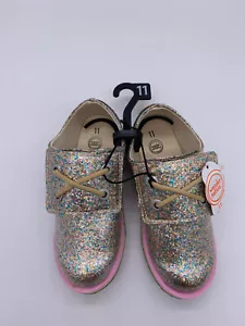 Wonder Nation New Pink and White Glitter Sparkle Casual Sneakers for Girl-Size11 - Picture 1 of 6