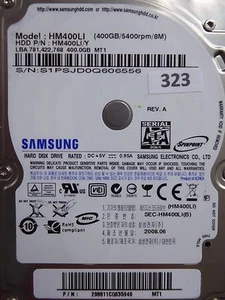 400GB Samsung HM400LI /Y | P/N: 298811CQ635940 | 2008.06 | #323 - Bild 1 von 3