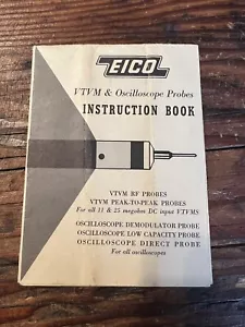 Vintage Eico VTVM & Oscilloscope Probes Manual - Picture 1 of 1