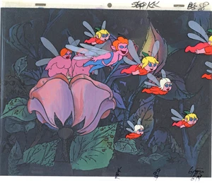 WIZARDS ANIMATION ART: ORIGINAL RALPH BAKSHI PRODUCTION CELS + Free Autograph - Picture 1 of 1