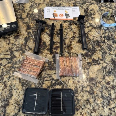 2 Pack Outdoor Solar String Lights Ultra Bright Super Durable 200LE purple  - Image 1 of 2