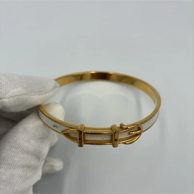 Браслет типа ремня Hermes белый акцент без коробки подлинность проверена подлинный б/у - Изображение 1 из 4