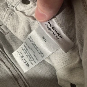 Joes Jeans The Brixton Slim Straight Narrow Denim Zip Light Gray Mens 34 Spots - Picture 1 of 8