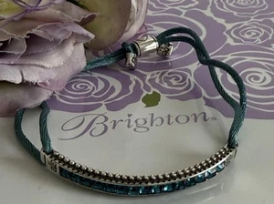 Pulsera Ajustable Brighton Color Groove Cordón Cristal Azul NUEVO - Imagen 1 de 6