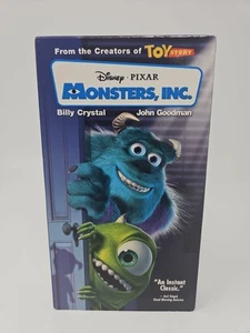 Monsters, Inc. VHS 2002 Slip Sleeve Blue Tape Rare - Picture 1 of 6