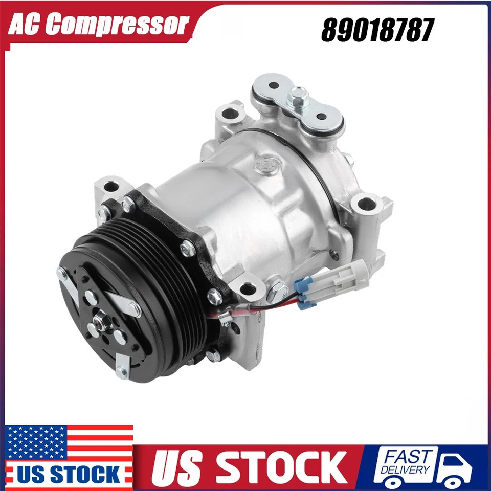 AC Compressor w/ Clutch for Chevrolet GMC Hummer Isuzu Blazer Express Hummer S10 - Imagem 1 de 4