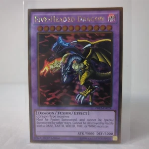 Yu-Gi-Oh TCG #PGL2-EN078 Five-Headed Dragon 1st Edition Gold Rare NM - Picture 1 of 2