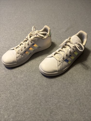 Scarpe Adidas Grand Court bambina 6 FW1274 bianche sneakers casual