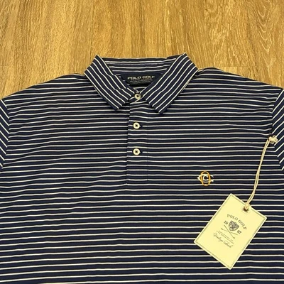 Polo de golf Oakmont Country Club Ralph Lauren para hombre azul talla M mediano Foto 1 de 4