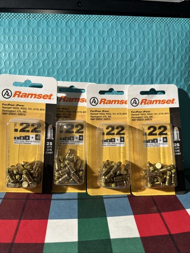 LOT OF 4 Ramset .22 Caliber Yellow Powder Shot Load 25 Pack | eBay