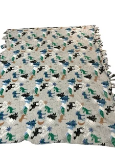 Project Linus Handmade Cozy Blanket Winter Holiday Elk Soft - Picture 1 of 6