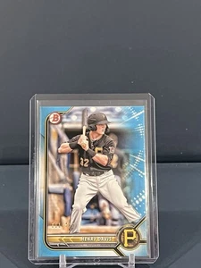 Bowman Henry Davis 2022 raro Sky Blue Rookie Prospect RC SSP/499 - Imagen 1 de 3