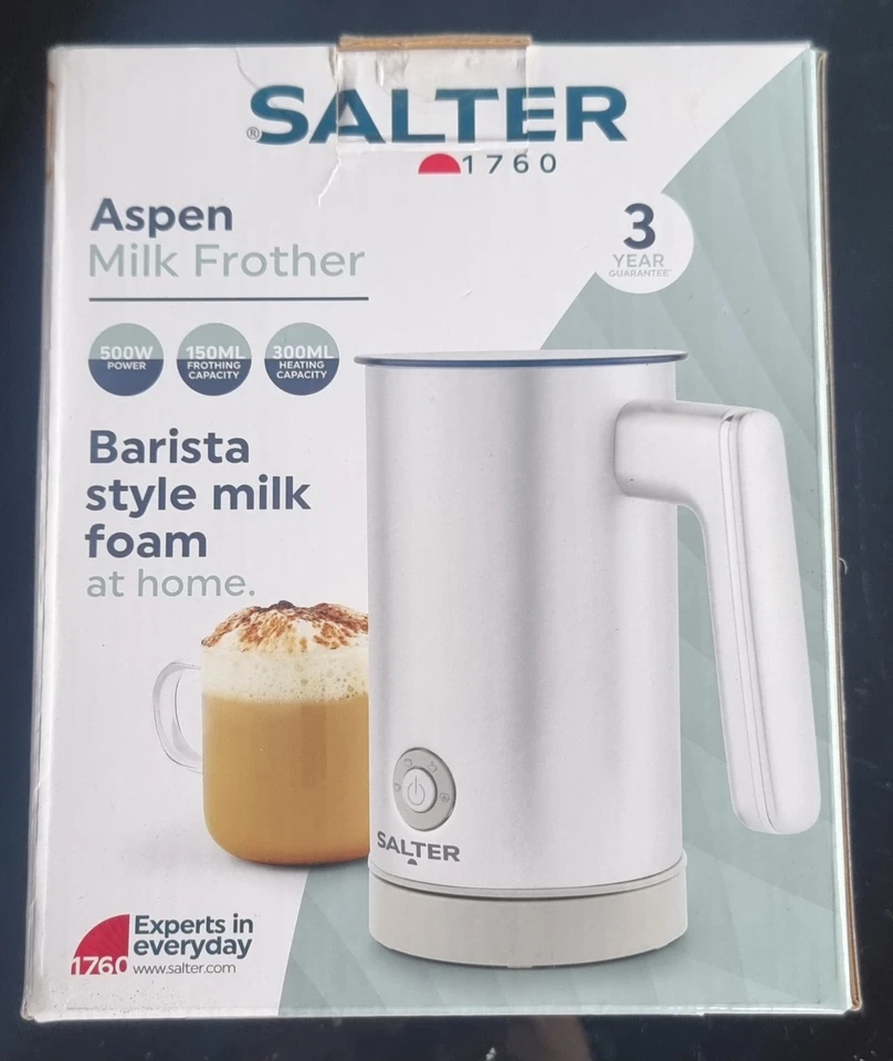 Salter Aspen espumador de leche/calentador de vapor para chocolate caliente, café, café con leche Foto 1 de 1