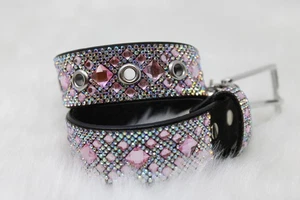 Jacqueline Kent Diamonds In The Ruff Rhinestone Dog Collar Pink Small - Picture 1 of 1