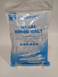 100 Saline Packets, Neti Pot Salt Packets, Individually Wrapped Saline Packets  - Picture 1 of 2