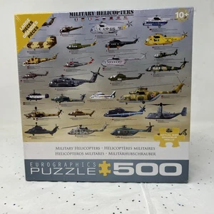 Eurographics Military Helicopters 500 piece puzzle new still sealed - Picture 1 of 16