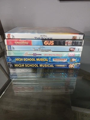 Disney DVD Set Lot Bundle High School Muscial 2 Extended Gus Ice Princess Hannah - Image 1 of 2