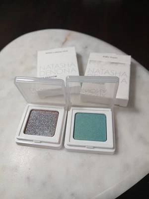 Natasha Denona Mini Tropic 08V Eyeshadow + Calypso Blue 05M Singles NIB set of 2 - Image 1 of 2