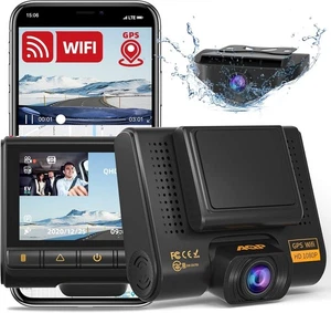 AQP Dual Dash Cam, Full HD 1080P Car Camera Front and Rear for Cars, Dashboard C - Bild 1 von 11