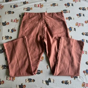 Pantalones Levi's Big E Sta-Prest de Colección Años 70 Rojo Borgoña Bootcut Talla 34X29 - Imagen 1 de 7