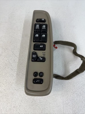 02-05 GMC Envoy Trailblazer Interruptor de ventana principal delantero izquierdo del conductor gris 1518019 Foto 1 de 4