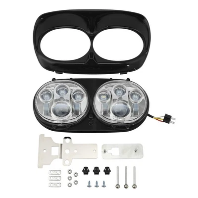 Faro proyector LED doble de 5,75" apto para Harley CVO Road Glide EFI 1998-2013 Foto 1 de 4