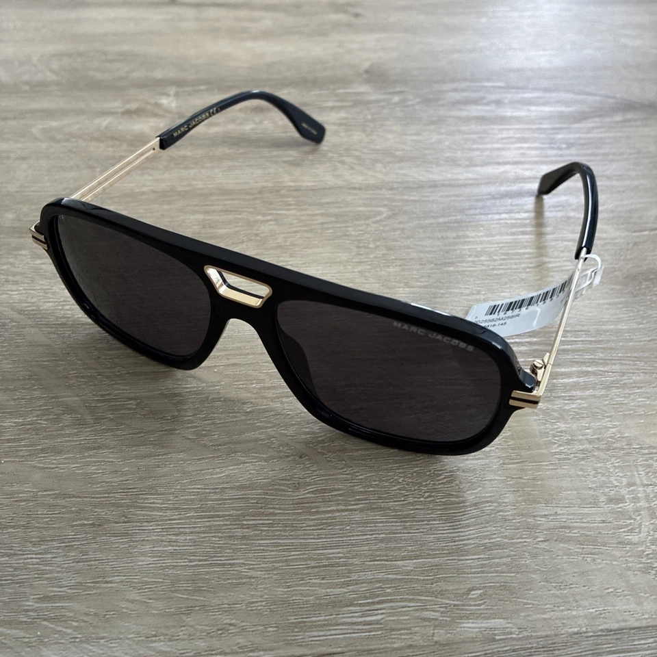 Marc Jacobs MJ Marc415 Sunglasses 02m2 Black Gold 100 Authentic