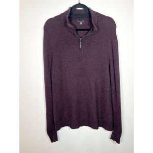 Smartwool Sweater Mens Medium 1/4 Zip Pullover Ripple Ridge Merino Wool Blend - Picture 1 of 7