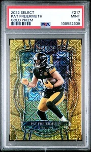 2022 Select Football PAT FREIERMUTH Gold Prizm Club Level /10 PSA 9 #217 - Picture 1 of 3