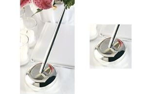 New Wedding Contemporary Silver-Plated  Pen and Base