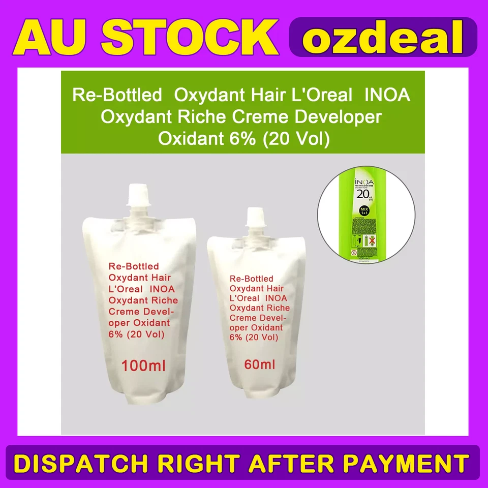 L'Oreal loreal Re-Bottled Oxydant INOA Riche Creme Developer Oxidant 6%20Vol ADA - image 1 of 1