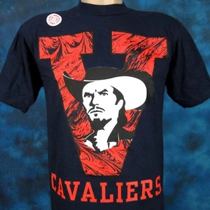 NOS vintage 90s UNIVERSITY OF VIRGINIA CAVALIERS T-Shirt M wahoos single stitch - Picture 1 of 7