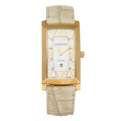 Reloj para mujer Saint Honoré Depose 831004.3-K07 diamante mop cuero beige cuarzo Foto 1 de 4