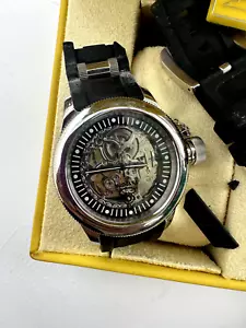 INVICTA RUSSIAN DIVER AUTOMATIC SKELETON LEFT HAN WATCH 1824 Broken Strap - Picture 1 of 6