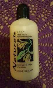 "LOCIÓN CORPORAL Y DE MANO AVON NATURALS SIMPLEMENTE VAINILLA - NUEVO DE LOTE ANTIGUO ""DELICIOSO"" - Imagen 1 de 2