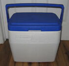 Vintage Coleman 5276 Blue White Cooler Ice Chest w/Tray Lid Rare Large Sunshine