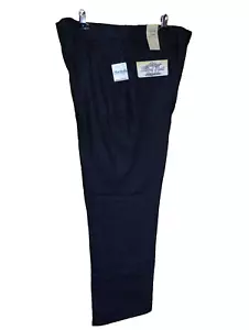 NWT Linen 38 x 30 Garret Scott Mens Dress Pants Black Pleated Cuffed All linen - Picture 1 of 13