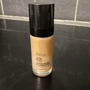 The body shop fresh nude foundation shade sicily amber 050, 30ml, new - Picture 1 of 2