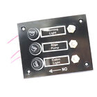 3 Speed ABS Plastic Boats Classic Tilt Switch Panel with 5A Fuses DC 12V