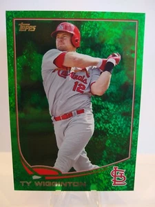 2013 Topps Update Green Sparkle Ty Wigginton #US75 Baseball Card - Picture 1 of 2