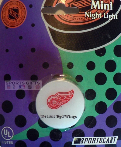 Detroit Red Wings Hockey 1 1/2" Small Night Light Nightlight Cover
