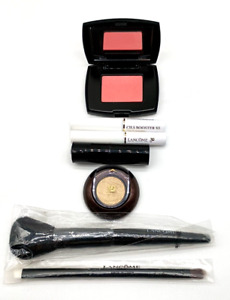 Lancome Makeup Mixed Lot Mascara Lipstick Highlighter Blush Eyeliner Brush 7X