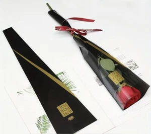 “Just For You” Wrapping Paper, Black & Gold, Single/Small Bouquet, 10 Pieces - Picture 1 of 3