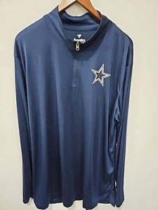 Suéter ligero con cremallera para hombre Dallas Cowboys NFL talla 2XL/nuevo con etiquetas mariscal de campo - Imagen 1 de 7