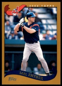 2002 Topps Traded & Rookies #T24 Earl Snyder Rookie stampa corta - Foto 1 di 2