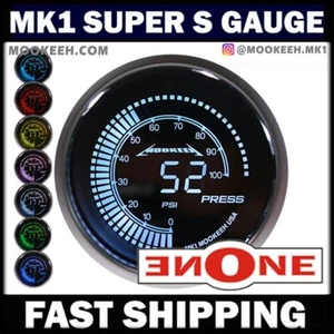 Medidor de presión de combustible eléctrico S7 52 mm MK1 100 psi con unidad de envío compacta - Imagen 1 de 14